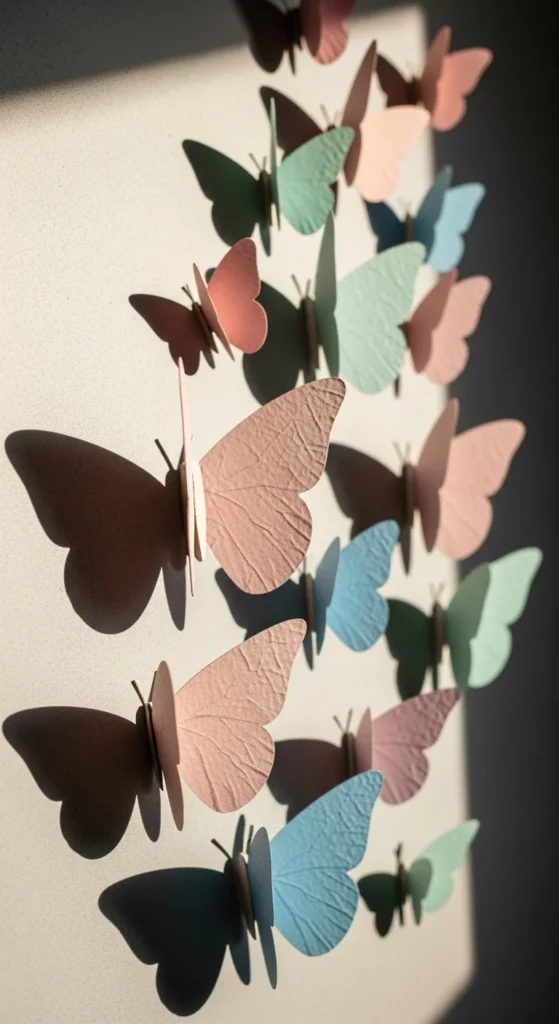 3D Paper Wall Butterflies