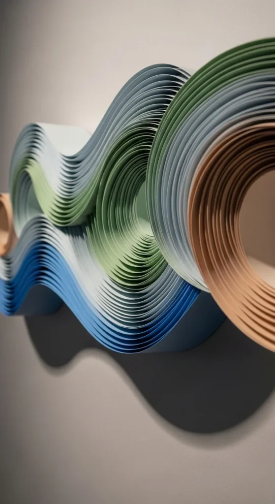 Accordion Paper Wall Sculpture