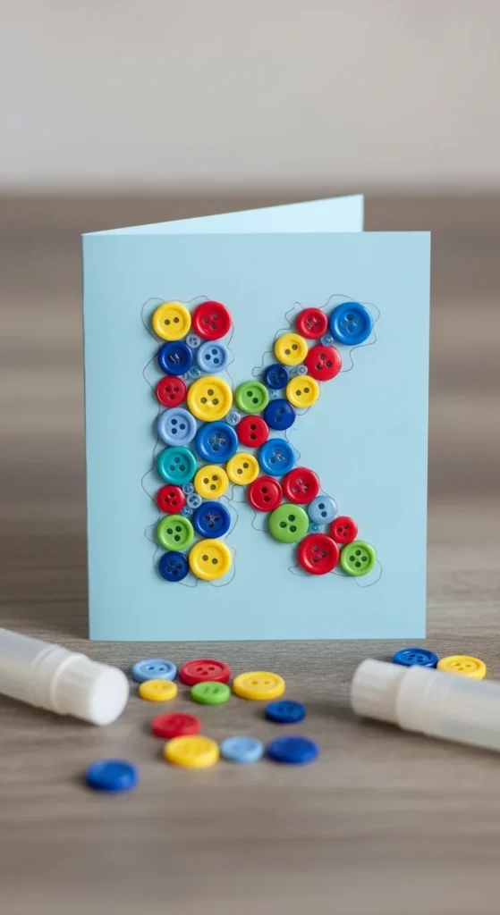 Button Accent Initial Card