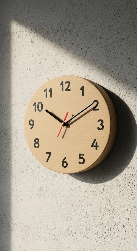 Cardboard Clock