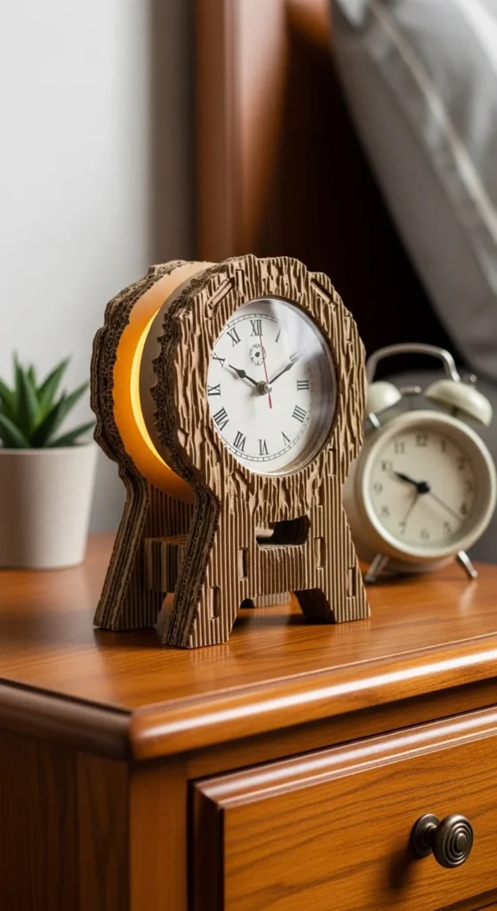 Cardboard Clock Stand