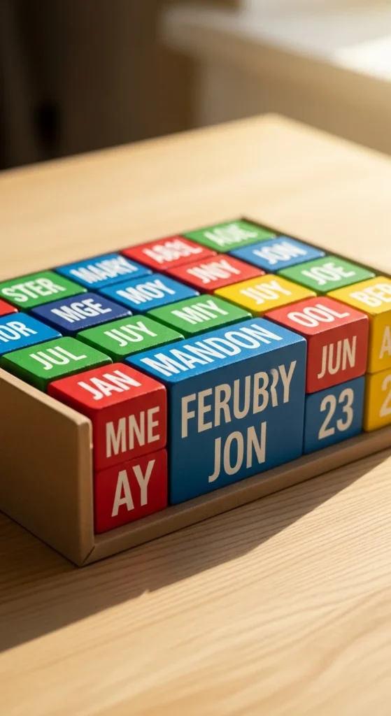 Cardboard Desk Calendar