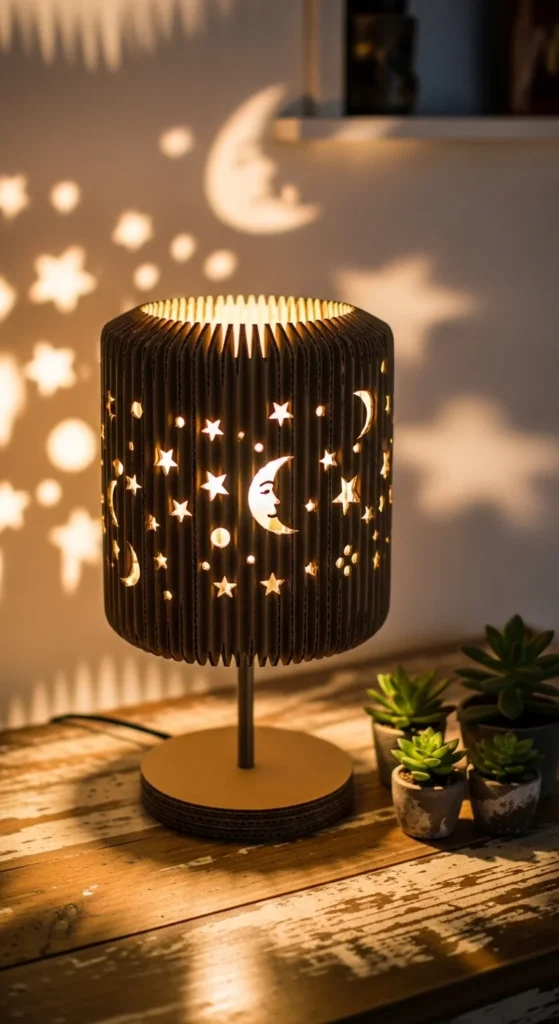 Cardboard Desk Lamp Shade