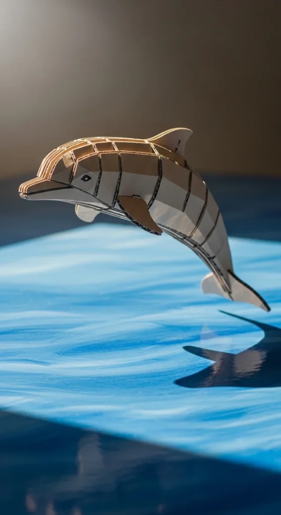 Cardboard Dolphin