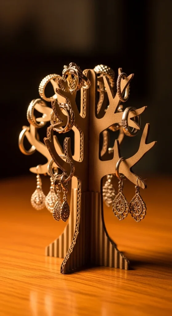 Cardboard Jewelry Holder