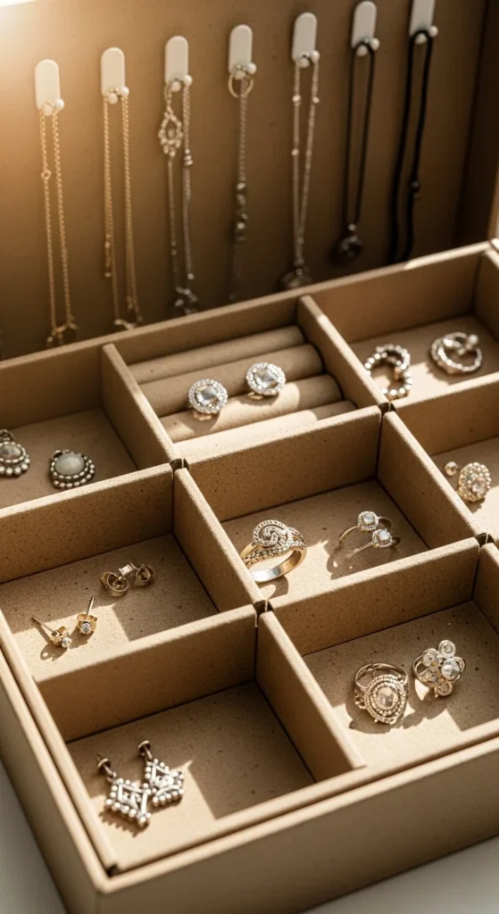 Cardboard Jewelry Holder