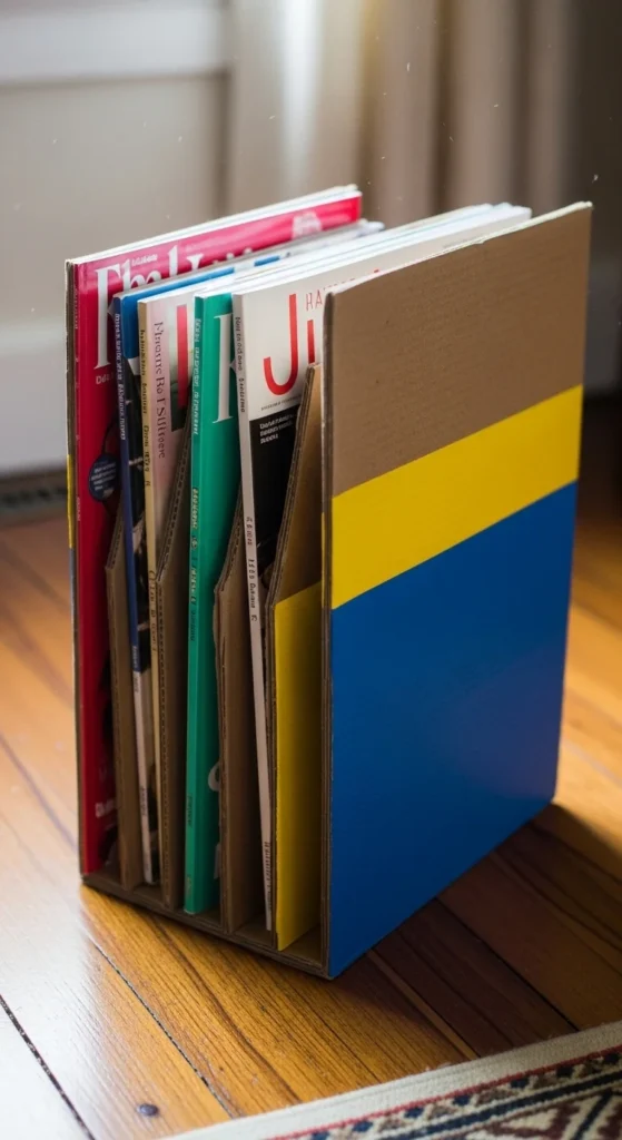 Cardboard Magazine Holder