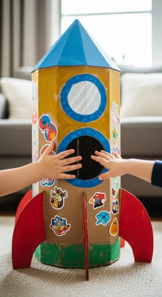 Cardboard Rocket Ship