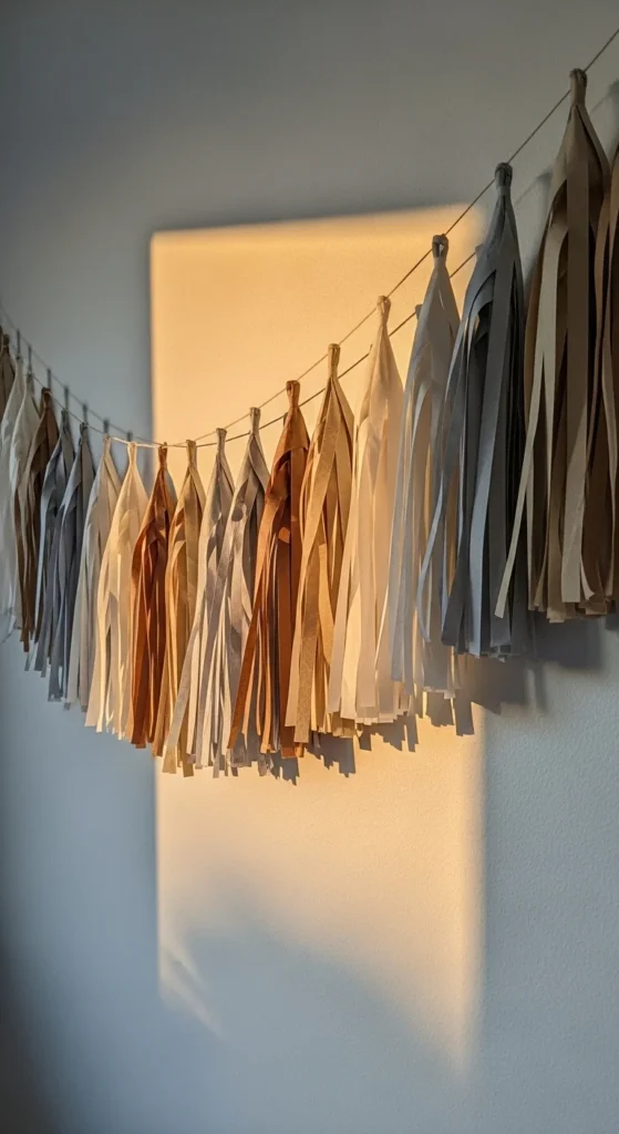 Cardboard Tassel Garland