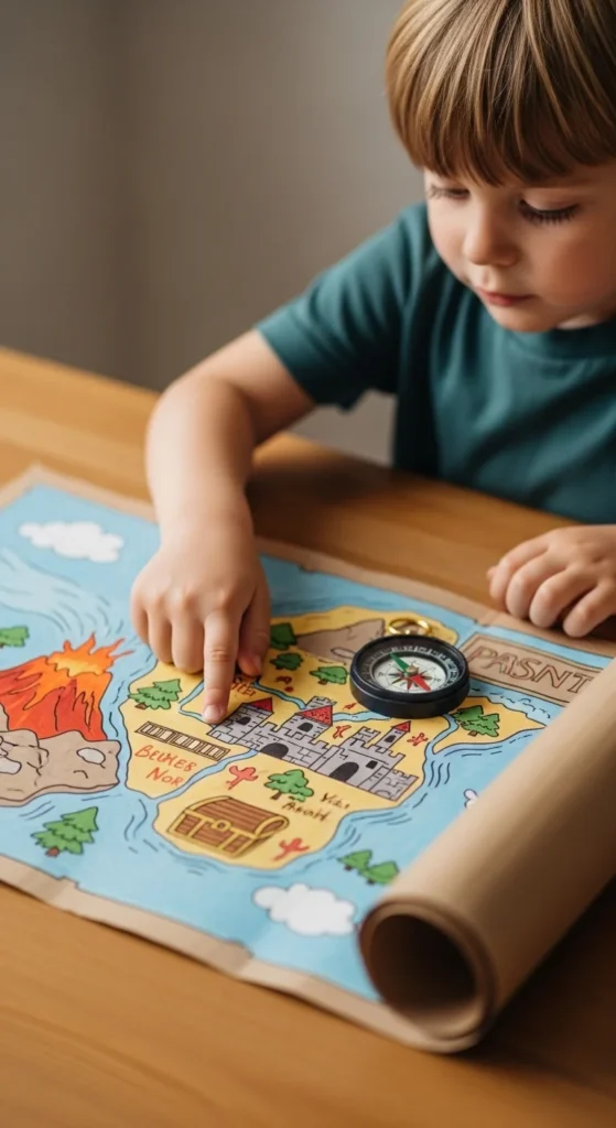 Cardboard Treasure Map