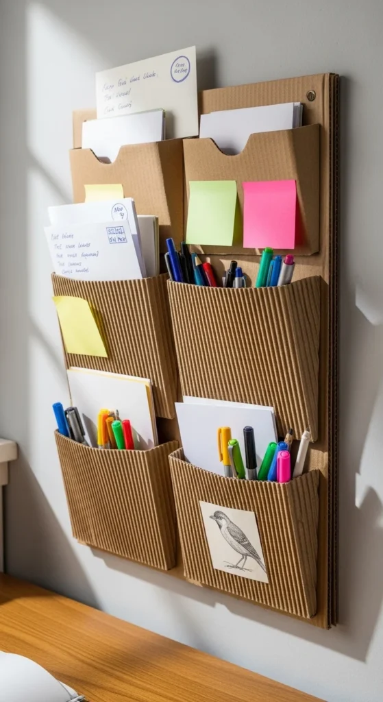Cardboard Wall Organizer
