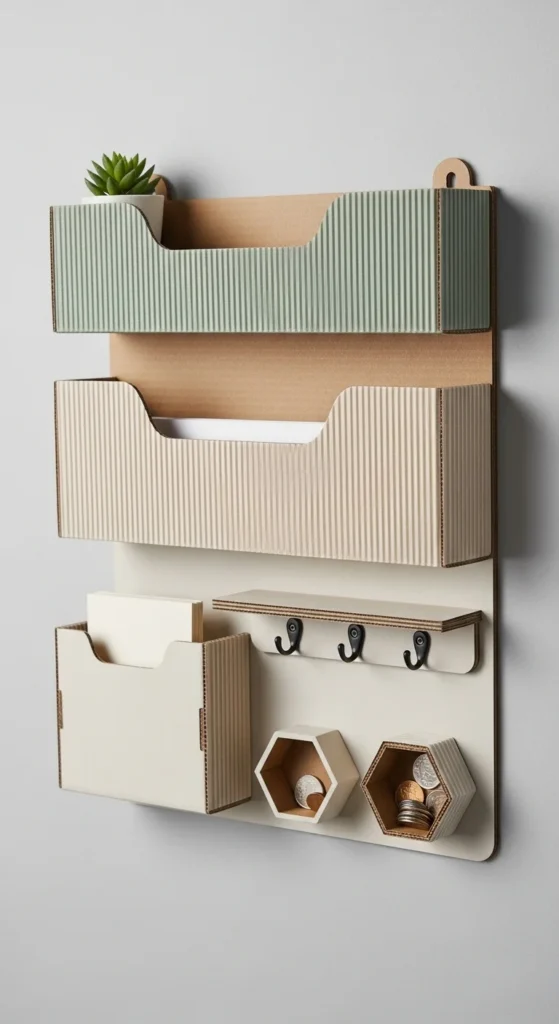 Cardboard Wall Organizer
