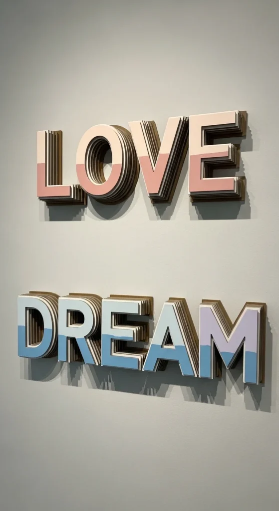 Cardboard Word Art