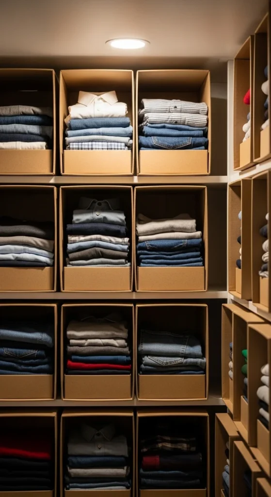 Closet Shelf Organizer Boxes