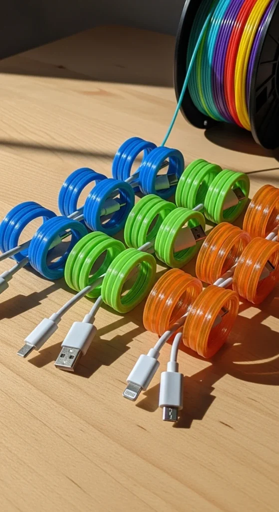 Coiled Cable Holders