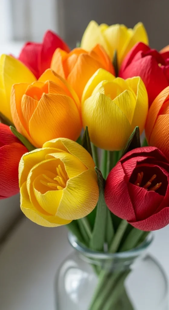 Crepe Paper Tulips