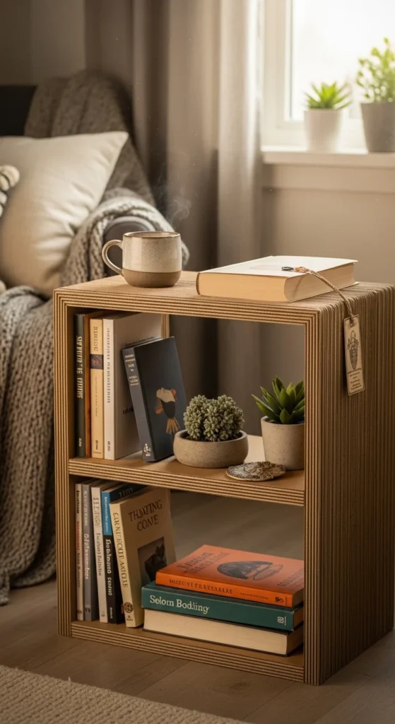 DIY Cardboard Bookshelf
