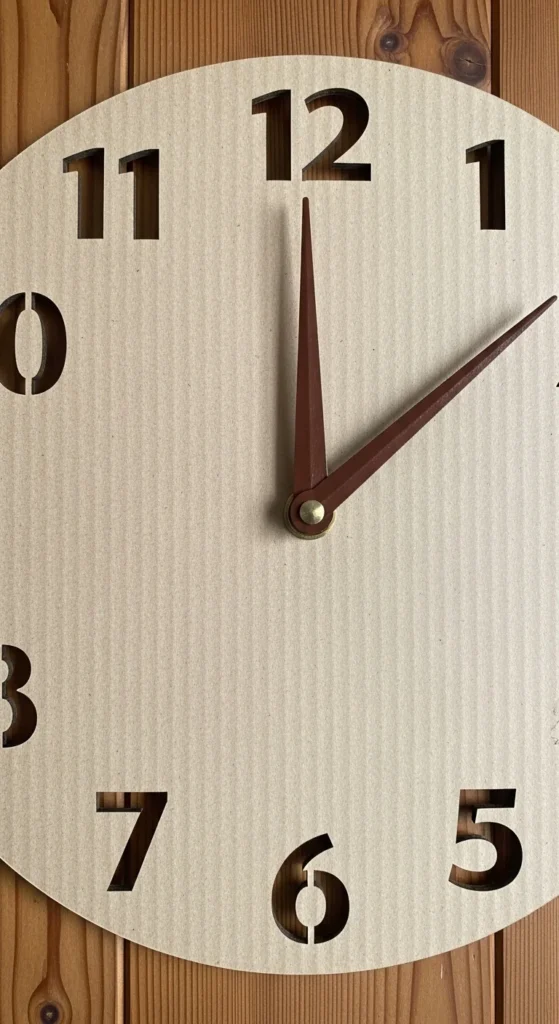 DIY Cardboard Clock