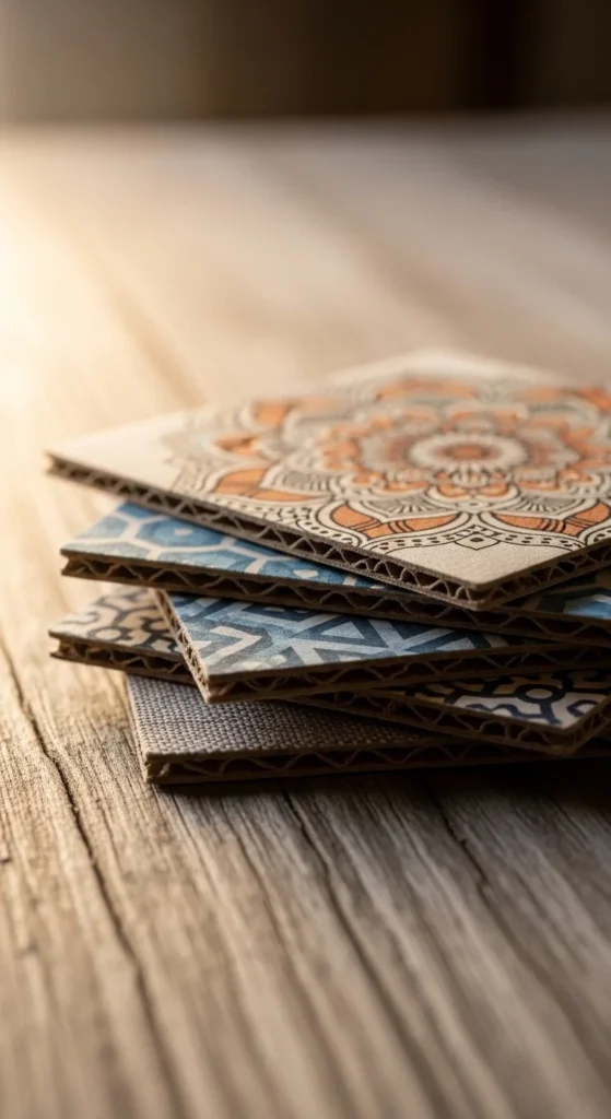 DIY Cardboard Coasters