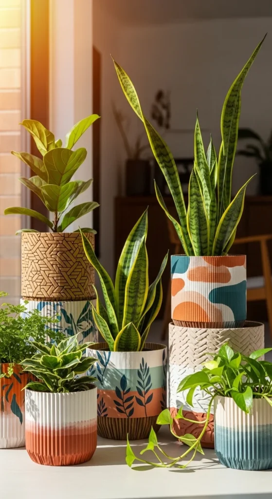 DIY Cardboard Plant Pots (Outer Covers)