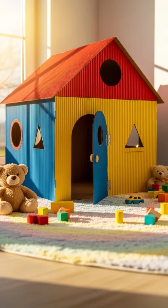 DIY Cardboard Playhouse