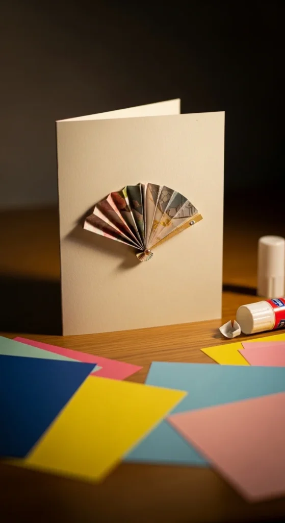 Folded Fan Card