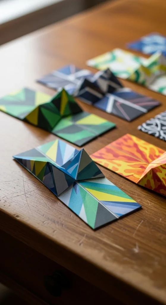 Folded Paper Bookmarks