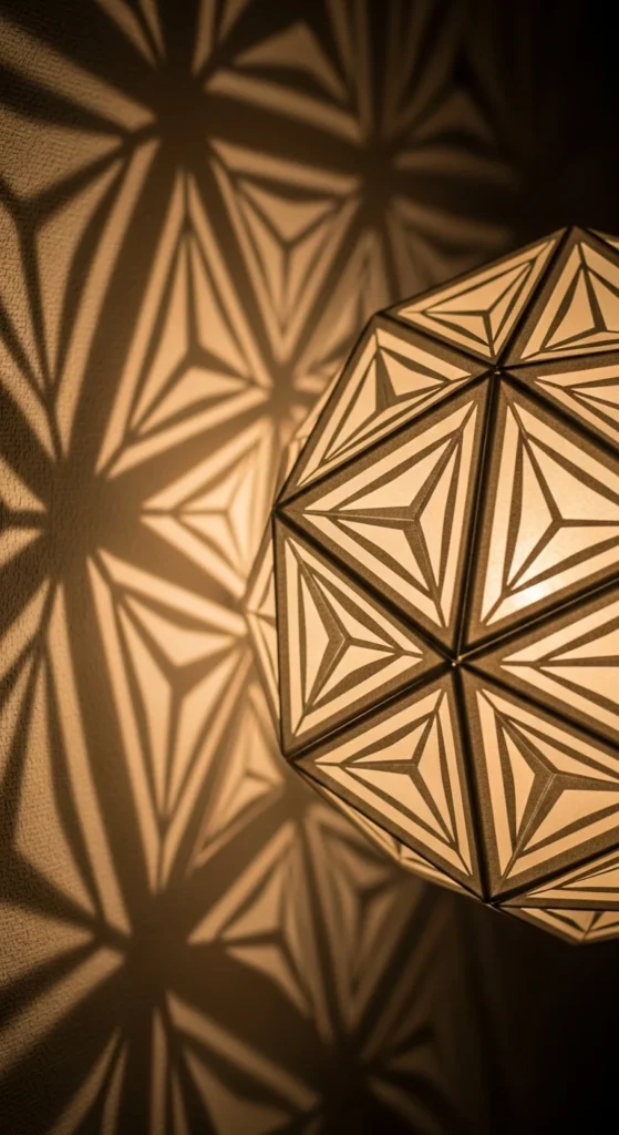 Folded Paper Lampshades
