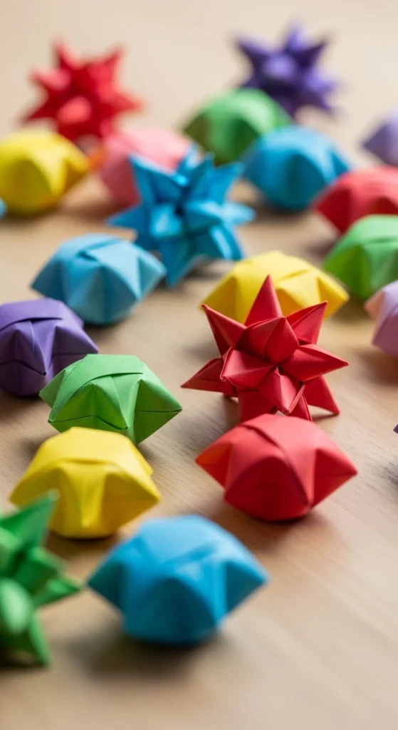 Folded Paper Stars