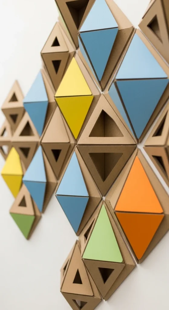 Geometric Cardboard Panels