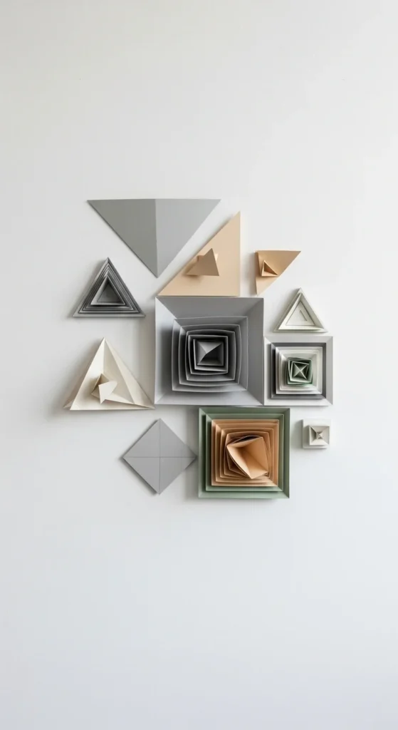 Geometric Paper Wall Art