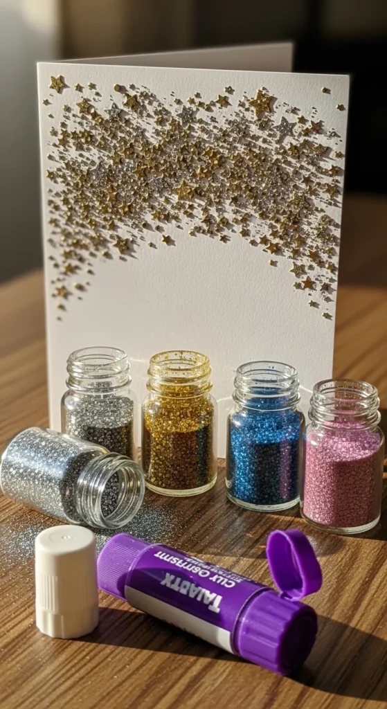 Glitter Accent Card