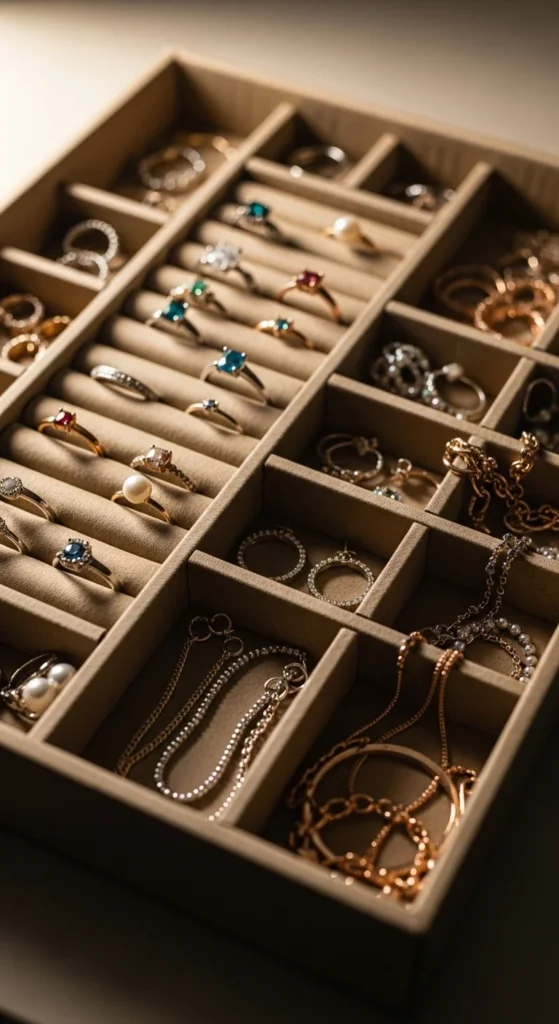 Jewelry Storage Compartments