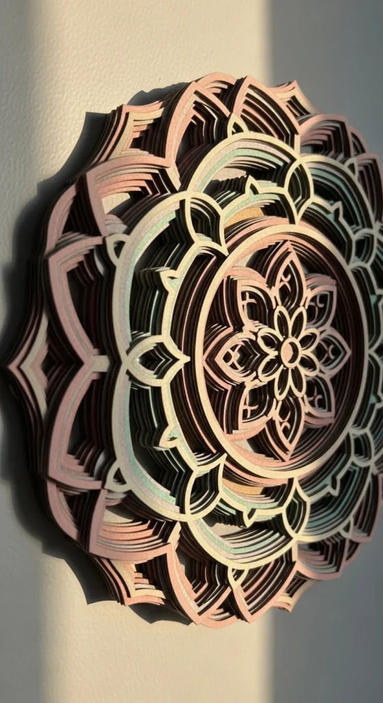 Layered Cardboard Mandalas