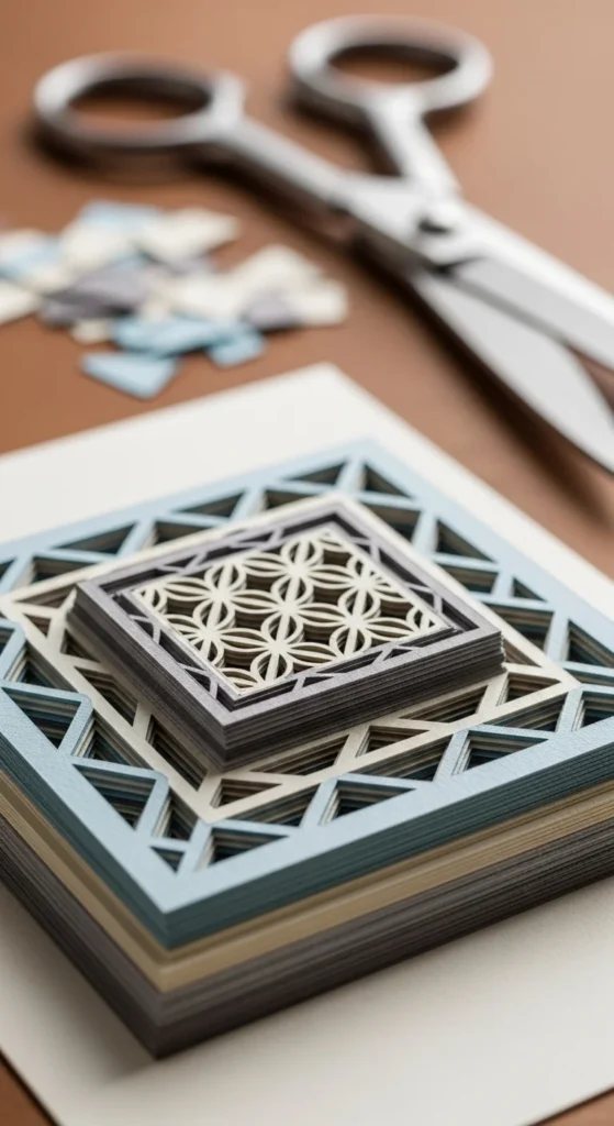 Layered Paper Cut Card