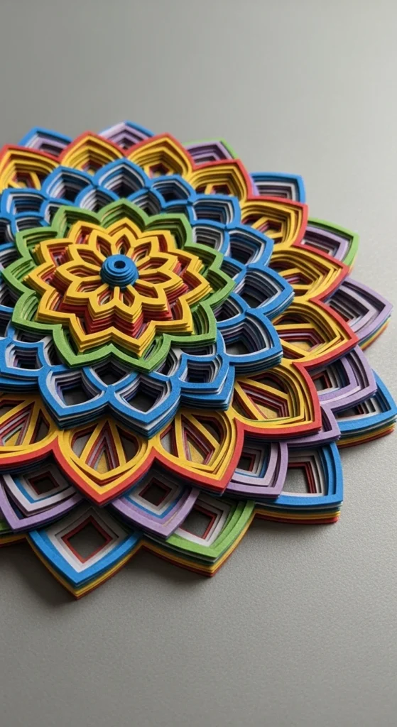 Layered Paper Mandalas