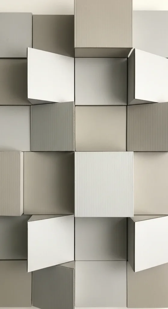 Layered Square Wall Panels