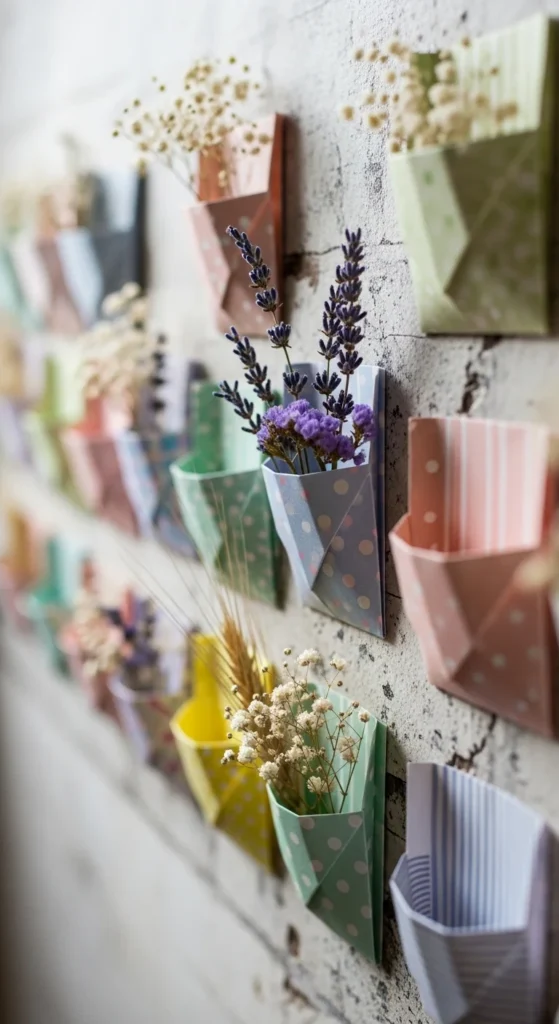 Mini Paper Wall Pockets
