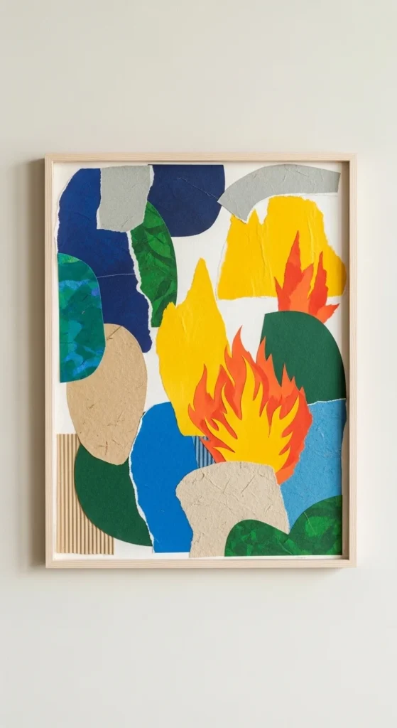Paper Collage Wall Panels
