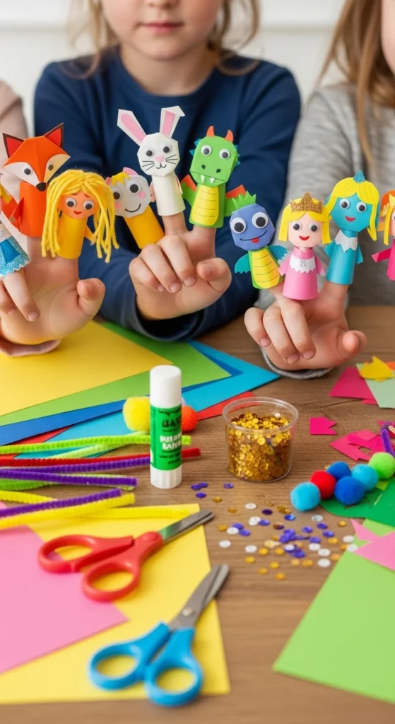 Paper Finger Puppets