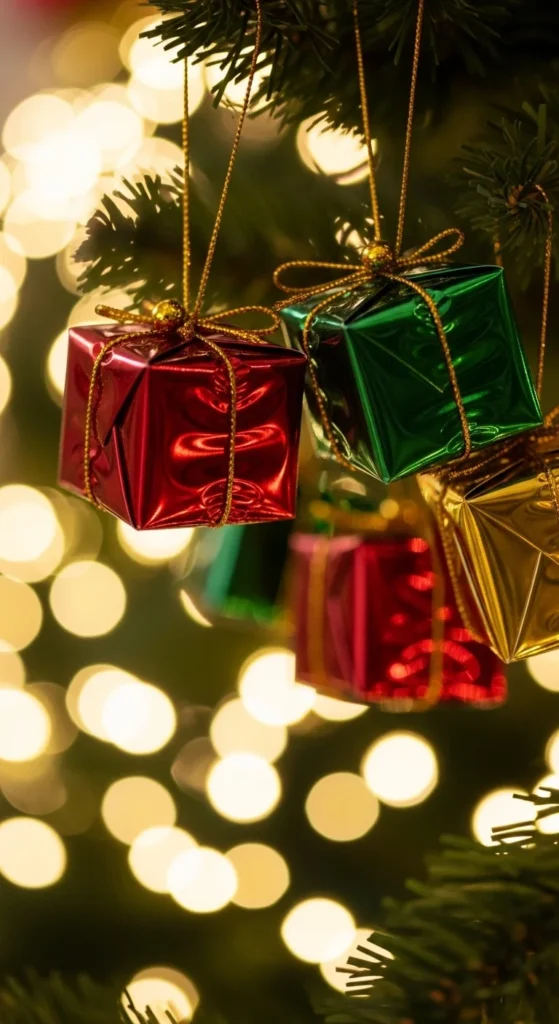 Paper Gift Box Ornaments