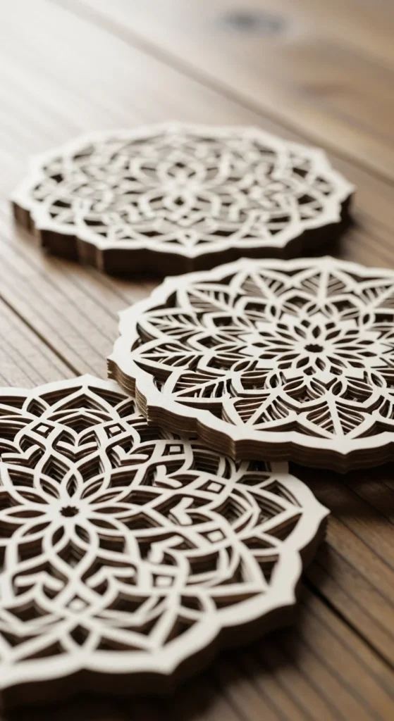 Paper Mandala Coasters
