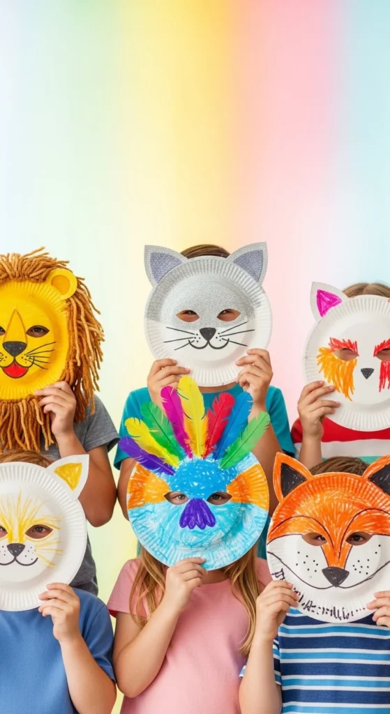 Paper Plate Masks