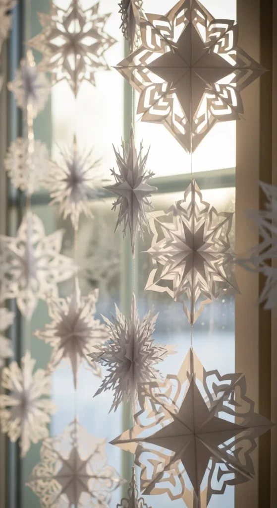 Paper Snowflake Ornaments