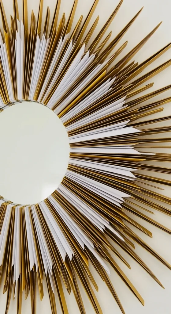 Paper Sunburst Mirror Frame