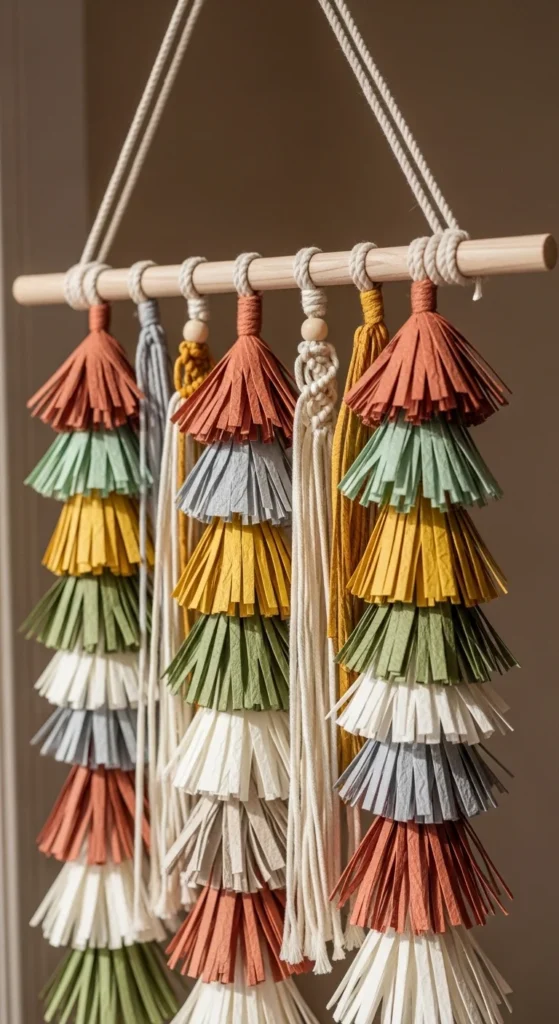 Paper Tassel Wall Hanging