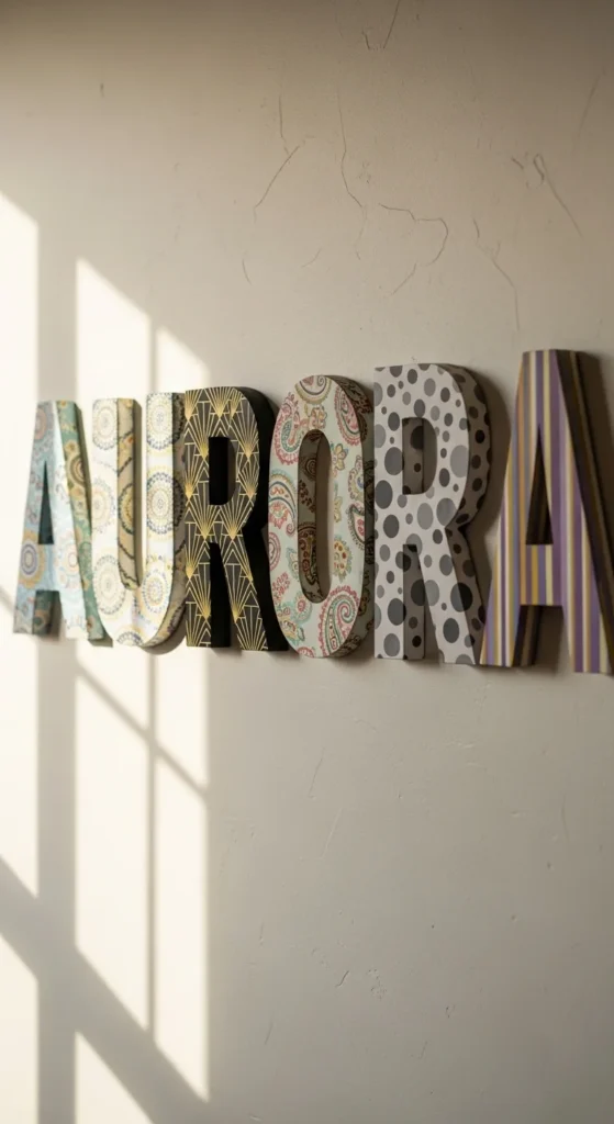 Paper Wall Art Letters