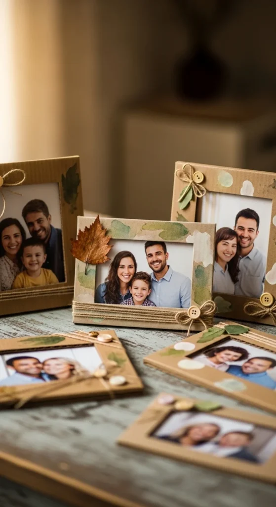 Recycled Cardboard Photo Frames