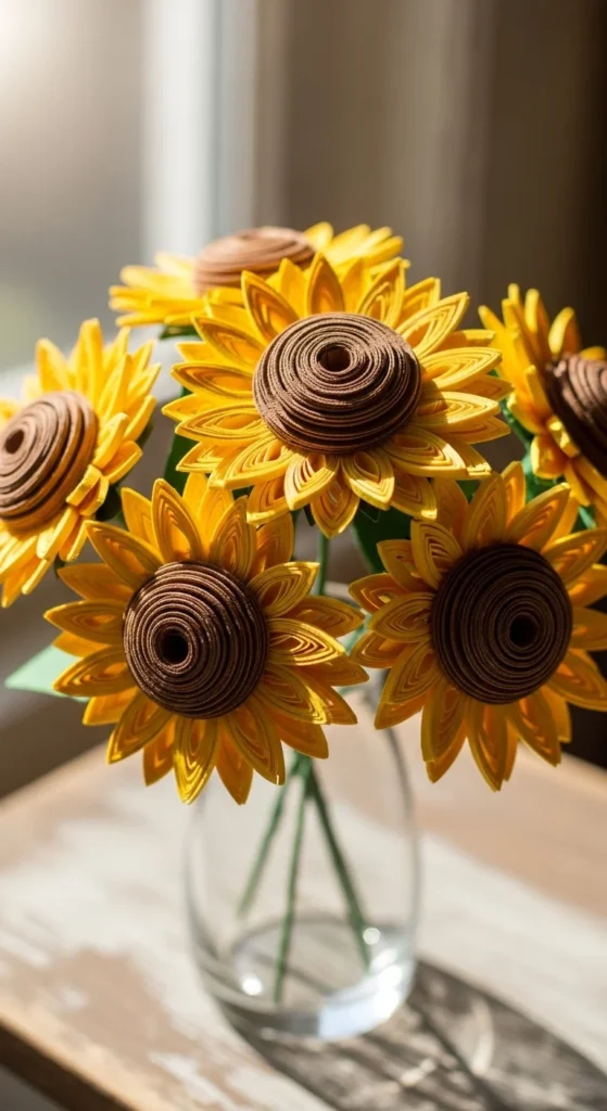 Paper Sunflowers