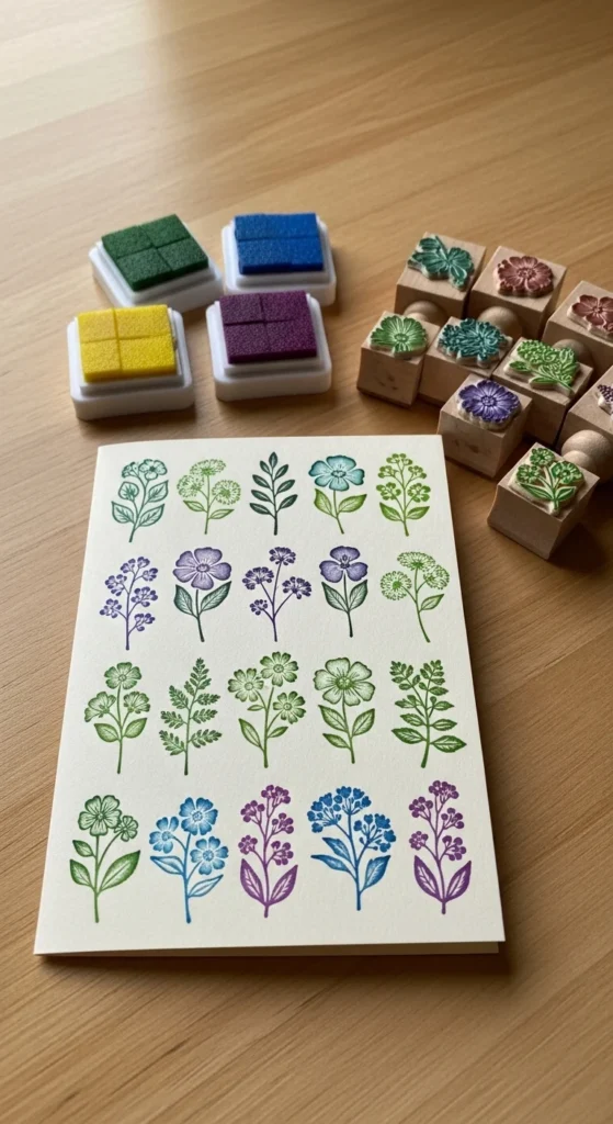 Stamped Pattern Card